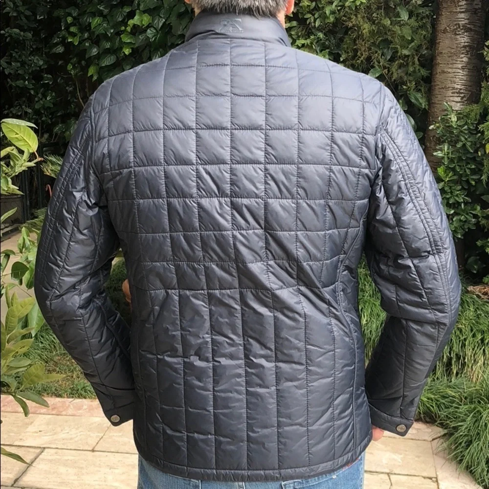 Zegna navy / red mens reversible coat large size​ - Picture 3 of 7